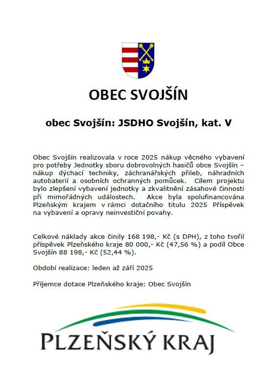 publicita vybavení SDH
